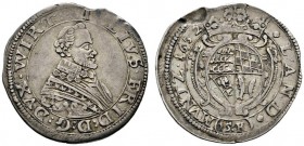 Württemberg
Julius Friedrich 1631-1633
15 Kreuzer 1632. Geharnischtes Brustbild mit Spitzenkragen nach rechts / Gekrönter Wappenschild auf Kartusche...