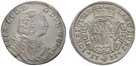 Württemberg
Eberhard Ludwig 1693-1733
30 Kreuzer 1733. KR 63.2, Ebner 231/232. -Walzenprägung-
vorzüglich
