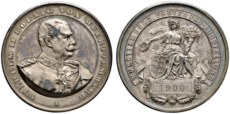 Württemberg
Wilhelm II. 1891-1918
Silberne Prämienmedaille 1900 von Mayer & Wi...