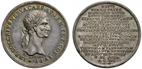 Medailleure. Christian Wermuth (1661-1739)
Silberne Suitenmedaille o.J. auf den römischen Kaiser Nerva (98-117). Dessen belorbeerte Büste nach rechts...