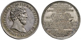 Medailleure. Christian Wermuth (1661-1739)
Silberne Suitenmedaille o.J. auf den römischen Kaiser Aelius (138). Dessen belorbeerte Büste nach rechts /...