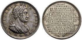 Medailleure. Christian Wermuth (1661-1739)
Silberne Suitenmedaille o.J. auf den römischen Kaiser Vetranio (350-351 in Pannonien). Dessen belorbeertes...