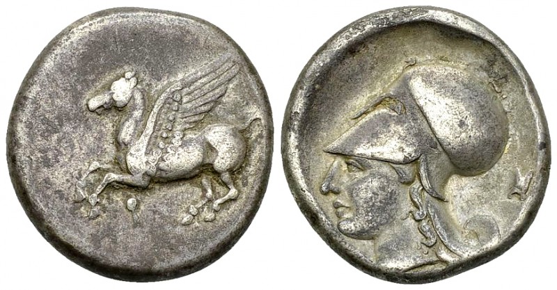 Corinth AR Stater, c. 375-300 BC 

Corinth, Corinthia. AR Stater (21 mm, 8.55 ...