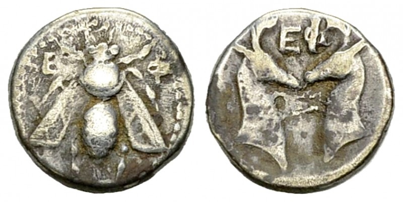 Ephesos AR Diobol, c. 380-340 BC 

Ionia, Ephesos. AR Diobol (10 mm, 1.05 g), ...