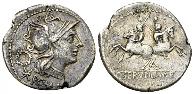 C. Serveilius M. f. AR Denarius, 136 BC 

C. Serveilius M. f. AR Denarius (20-...