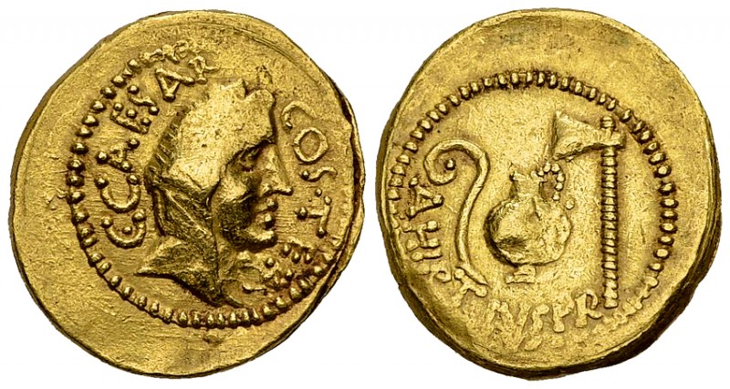 Iulius Caesar Aureus 

Iulius Caesar (+44 BC). Aureus (20-22 mm, 8.06 g), Rome...