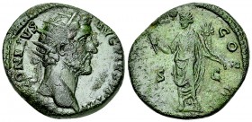 Antoninus Pius AE Dupondius, Honos reverse