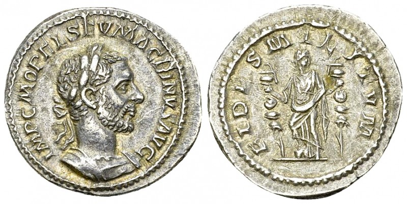 Macrinus AR Denarius, Fides reverse 

Macrinus (217-218 AD). AR Denarius (21 m...