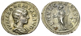 Iulia Soaemias AR Denarius, Venus reverse