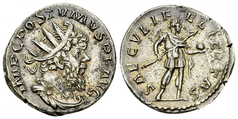 Postumus BI Antoninianus, Emperor reverse 

Postumus (259-268 AD). BI Antonini...