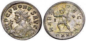 Probus silvered AE Antoninianus, Mars reverse