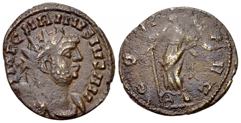 Carausius AE Antoninianus, Fortuna reverse 

Carausius (287-293 AD). AE Antoni...