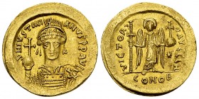 Iustinianus I AV Solidus, Constantinople