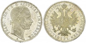 Austria AR Florin 1860 A