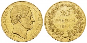 Léopold I, AV 20 Francs 1865