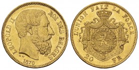 Léopold II, AV 20 Francs 1870