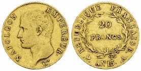 Napoléon I, AV 20 Francs AN 13 A, Paris