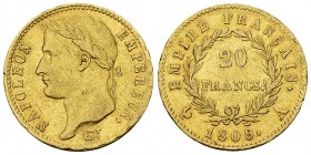 Napoléon I, AV 20 Francs 1809 A, Paris