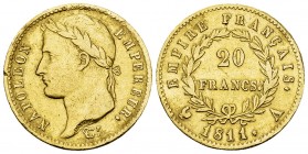 Napoléon I, AV 20 Francs 1811 A, Paris