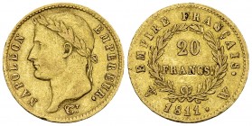 Napoléon I, AV 20 Francs 1811 W, Lille