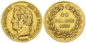 Louis-Philippe I, AV 40 Francs 1838 A, Paris