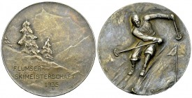 Flums, Versilberte AE Medaille 1935