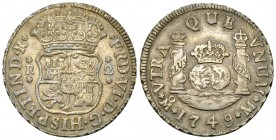 Ferdinando V AR 2 Reales 1749, Mexico City