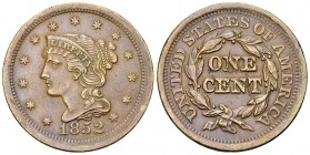 USA CU 1 Cent 1852