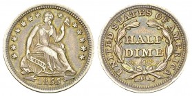 USA AR Half Dime 1855 O