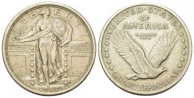 USA AR 1/4 Dollar 1917