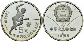 China AR 5 Yuan 1988, Olympics