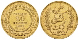 Tunisia AV 20 Francs 1892 A, Paris