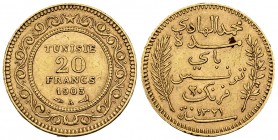 Tunisia AV 20 Francs 1903 A, Paris