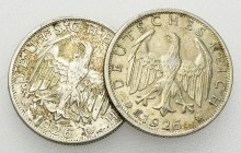Deutschland, Lot von 2 AR 2 Reichsmark 1926