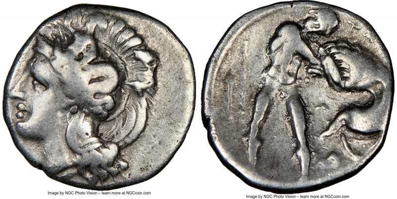 CALABRIA. Tarentum. Ca. 380-280 BC. AR diobol (13mm, 8h). NGC VF. Ca. 325-280 BC...