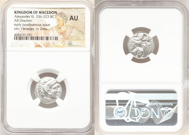 MACEDONIAN KINGDOM. Alexander III the Great (336-323 BC). AR drachm (17mm, 7h). ...