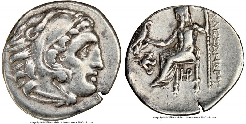 MACEDONIAN KINGDOM. Alexander III the Great (336-323 BC). AR drachm (19mm, 2h). ...
