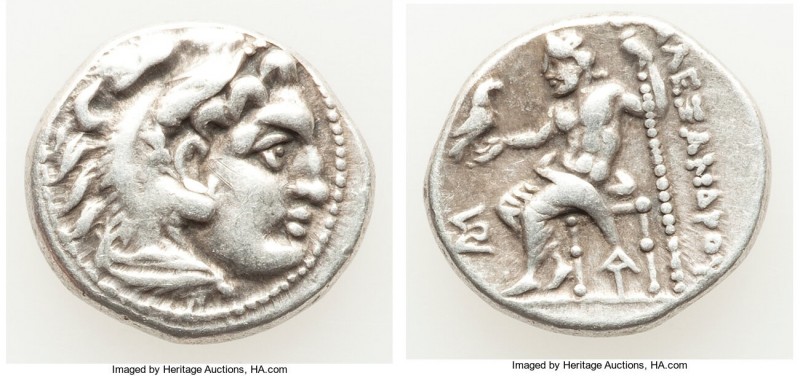 MACEDONIAN KINGDOM. Alexander III the Great (336-323 BC). AR drachm (17mm, 4.23 ...