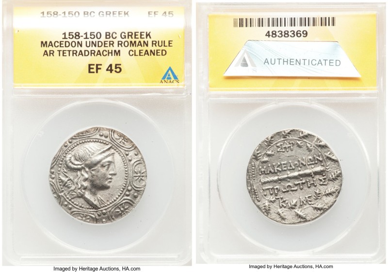 MACEDON UNDER ROME. First Meris. Ca. 167-149 BC. AR tetradrachm (30mm, 11h). ANA...