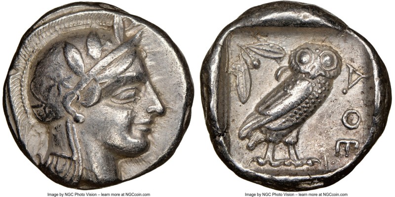 ATTICA. Athens. Ca. 440-404 BC. AR tetradrachm (24mm, 17.14 gm, 11h). NGC Choice...