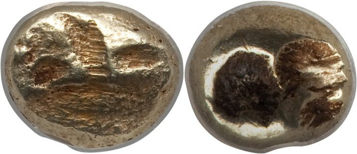 IONIA. Uncertain mint. Ca. 600-550 BC. EL sixth-stater or hecte (10mm, 2.30 gm)....