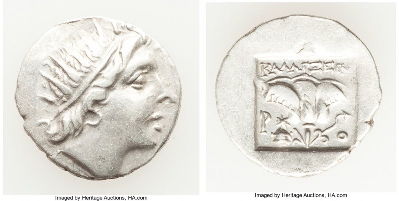 CARIAN ISLANDS. Rhodes. Ca. 88-84 BC. AR drachm (15mm, 1.84 gm, 12h). Choice VF....