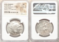 LYCIA. Phaselis. Ca. 218-185 BC. AR/AE fourree tetradrachm (32mm, 14.50 gm, 11h). NGC MS 4/5 - 4/5. Ancient forgery issue in the name and types of Ale...