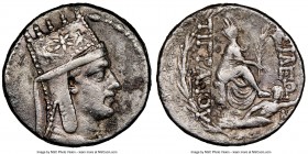 ARMENIAN KINGDOM. Tigranes II the Great (95-56 BC). AR tetradrachm (27mm, 15.26 gm, 11h). NGC VF 4/5 - 2/5. Tigranocerta, ca. 80-68 BC. Diademed and d...