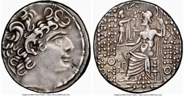 SELEUCID KINGDOM. Philip I Philadelphus (ca. 95/4-76/5 BC). AR tetradrachm (26mm, 1h). NGC Choice VF. Posthumous issue of Antioch on the Orontes under...