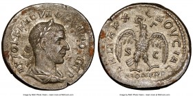 SYRIA. Antioch. Philip I (AD 244-249). BI tetradrachm (27mm, 6h). NGC AU. Minted in Rome for use in Antioch, AD 244. AYTOK K M IOYΛ ΦIΛIΠΠOY CЄB, laur...
