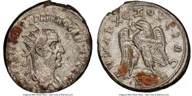 SYRIA. Antioch. Trajan Decius (AD 249-251). BI tetradrachm (27mm, 13.01 gm, 12h). NGC MS 4/5 - 3/5. AYT K Γ MЄ KY TPAIANOC ΔЄKIOC CЄB, laureate, drape...