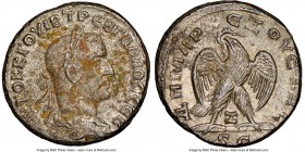 SYRIA. Antioch. Trebonianus Gallus (AD 251-253). BI tetradrachm (25mm, 11.64 gm, 5h). NGC MS 5/5 - 3/5. 7th officina. AYTOK K Γ OYIB TPЄB ΓAΛΛOC CЄB, ...