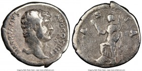 Hadrian (AD 117-138). AR denarius (18mm, 6h). NGC Fine. Rome, AD 134-138. HADRIANVS-AVG COS III P P, bare-headed Hadrian right / AS-IA, Asia standing ...