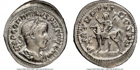 Gordian III (AD 238-244). AR denarius (22mm, 3.07 gm, 7h). NGC MS 4/5 - 4/5. Rome, March-May AD 240. IMP GORDIANVS PIVS FEL AVG, laureate, draped and ...